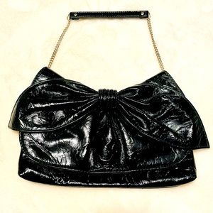 Black Big Bow Clutch & Purse
